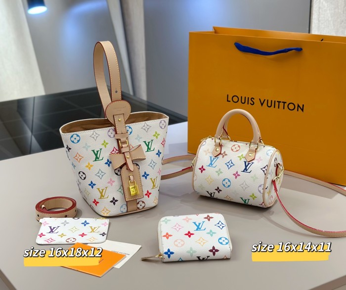 Split leather bag a set,3A ,no box,  B75-358