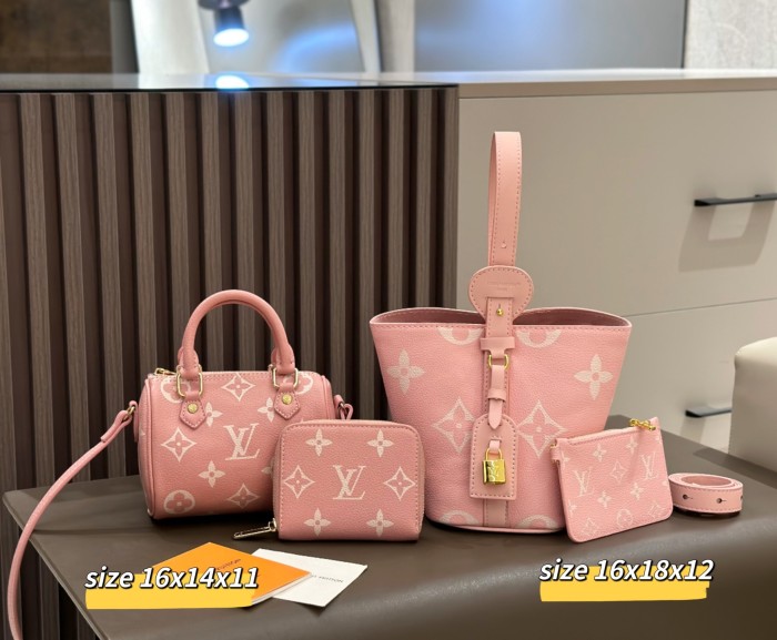 Split leather bag a set,3A ,no box,  B75-354