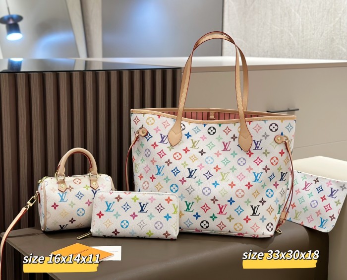 Split leather bag a set,3A ,no box,  B75-351