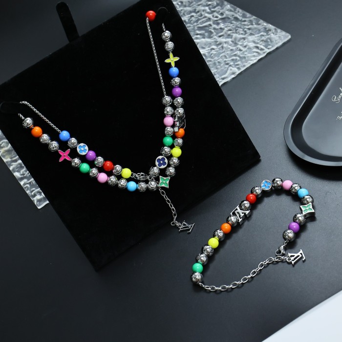 Necklace bracelet jewelry ,with box,  J25-194