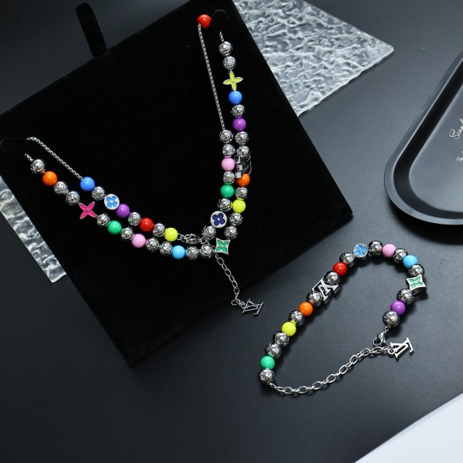 Necklace bracelet jewelry ,with box, J25-194