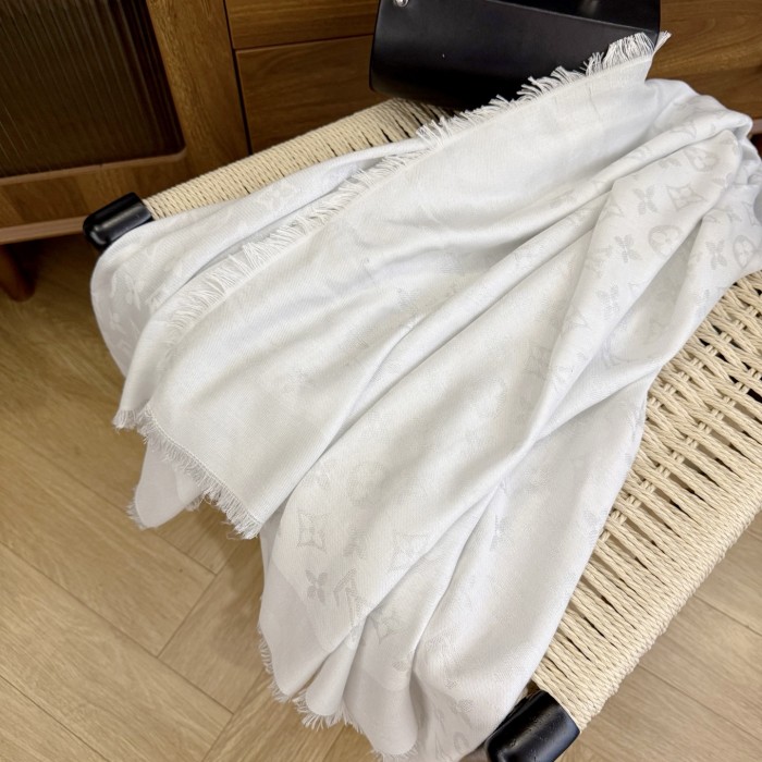 Cashmere cotton scarf for men women, size 142.5x142.5cm, no box. SF25-30