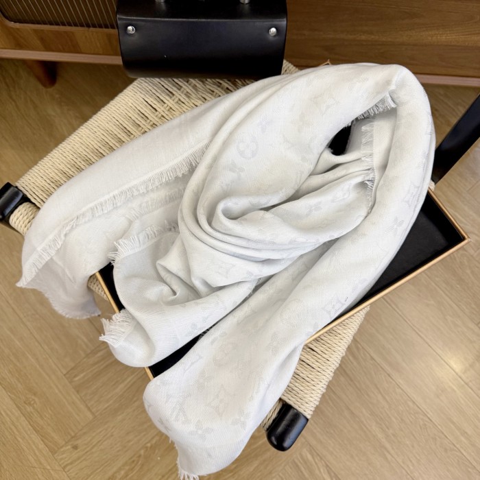 Cashmere cotton scarf for men women, size 142.5x142.5cm, no box. SF25-30