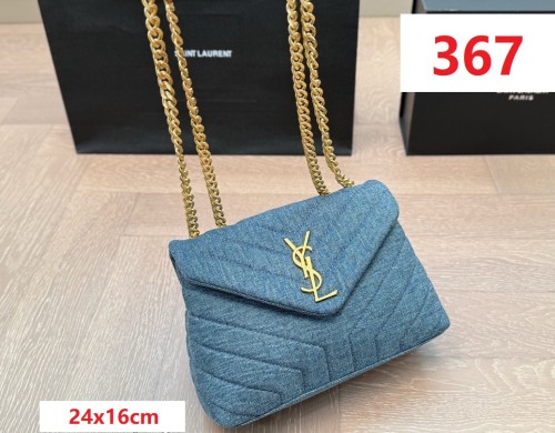 Canvas split leather bag ,4A ,size 24x16cm/32x20cm,no box,  B75-367-368