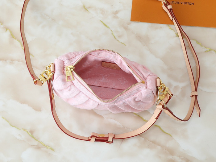 Denim split leather bag ,4A ,size 21x15x7cm,no box,  B75-373-376