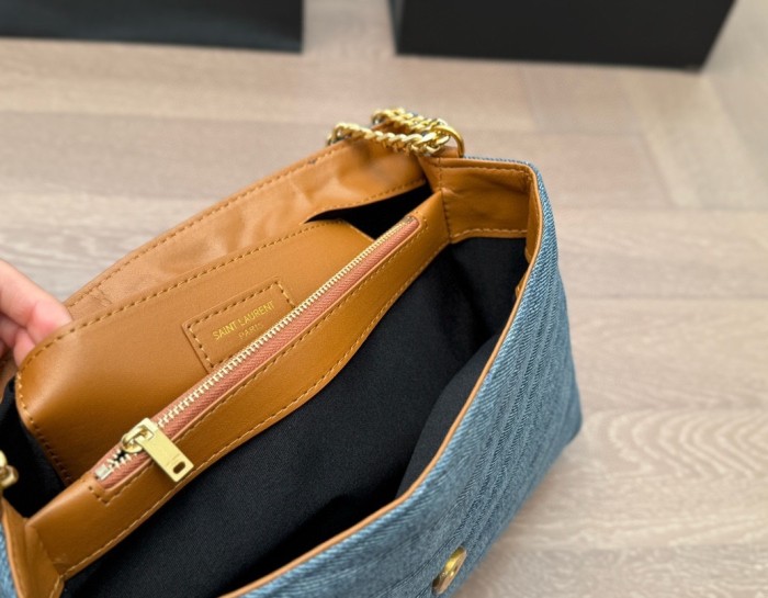 Canvas split leather bag ,4A ,size 24x16cm/32x20cm,no box,  B75-367-368