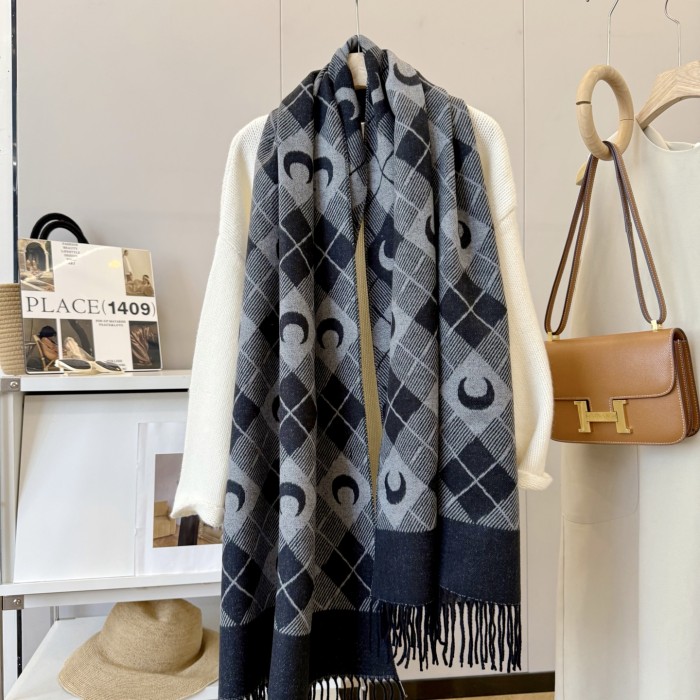 Cashmere cotton scarf for men women, size 65x180cm, no box. SF25-81-83