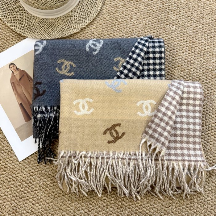 Cashmere cotton scarf for men women, size 65x180cm, no box. SF25-59-63