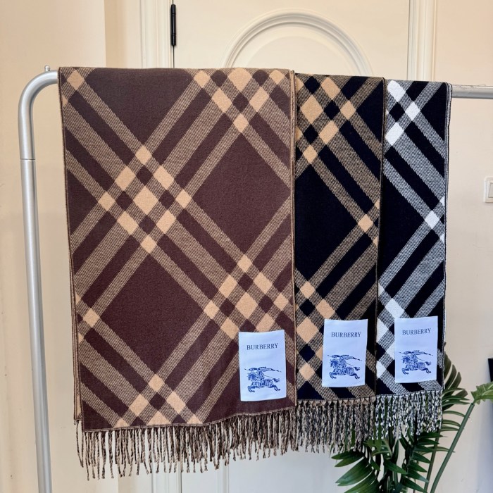 Cashmere cotton scarf for men women, size 45x180cm, no box. SF25-84-89