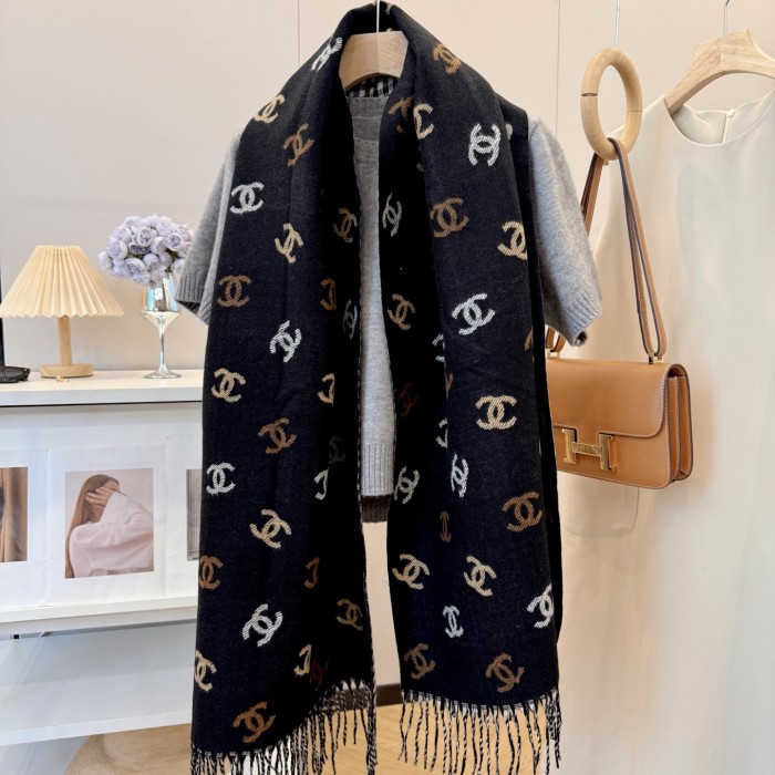 Cashmere cotton scarf for men women, size 65x180cm, no box. SF25-59-63