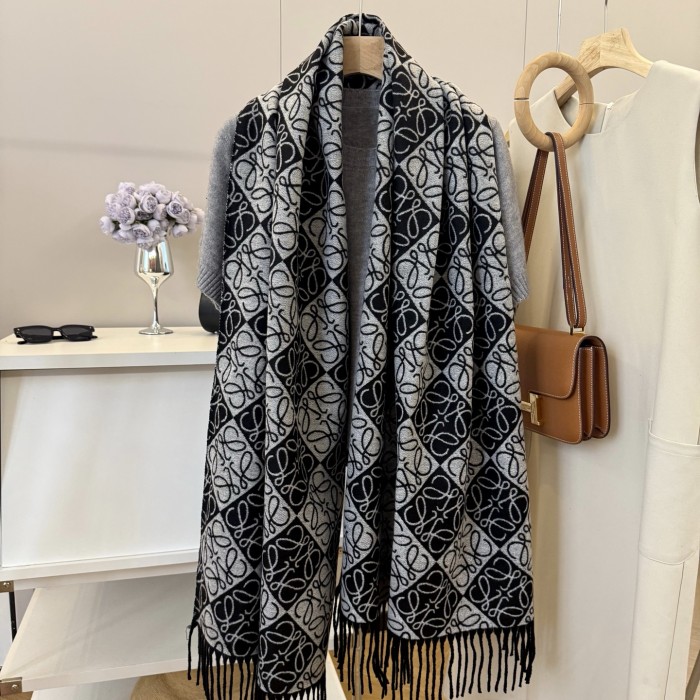 Cashmere cotton scarf for men women, size 65x180cm, no box. SF25-71-77