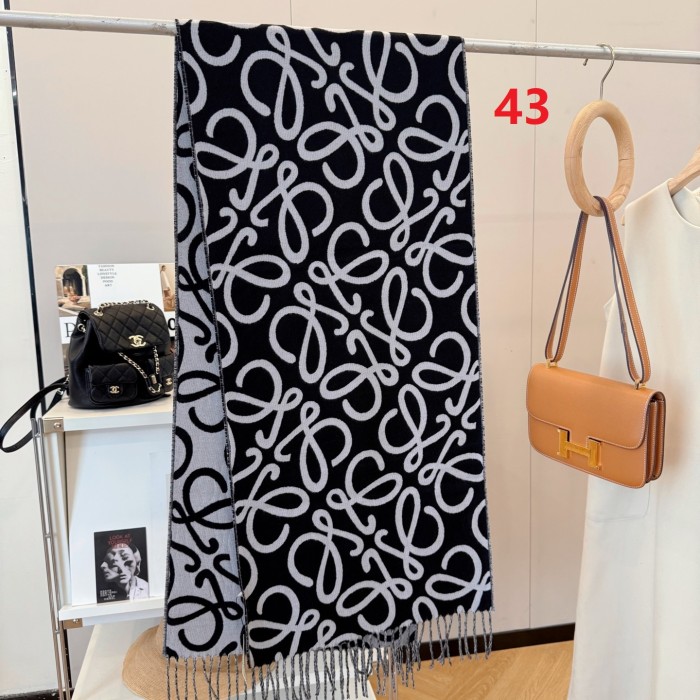 Cashmere cotton scarf for men women, size 45x180cm, no box. SF25-43-44