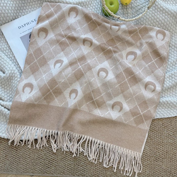 Cashmere cotton scarf for men women, size 65x180cm, no box. SF25-81-83