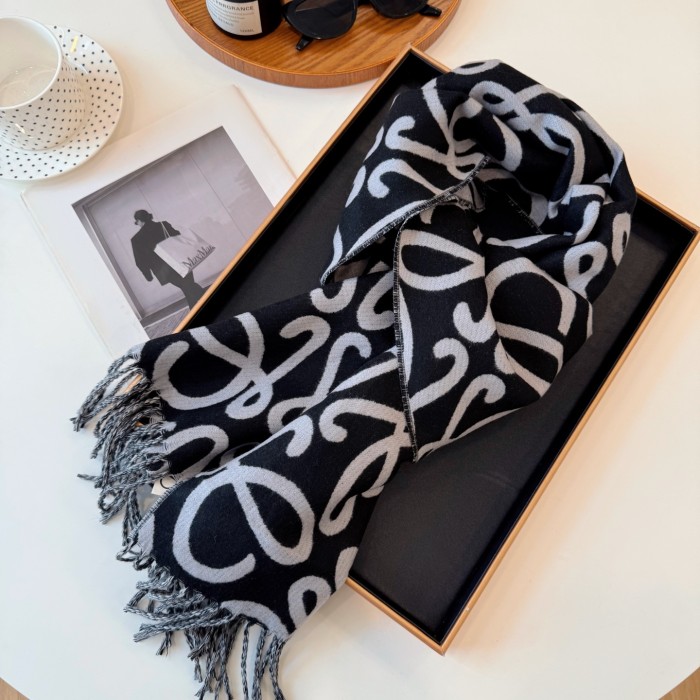 Cashmere cotton scarf for men women, size 45x180cm, no box. SF25-43-44