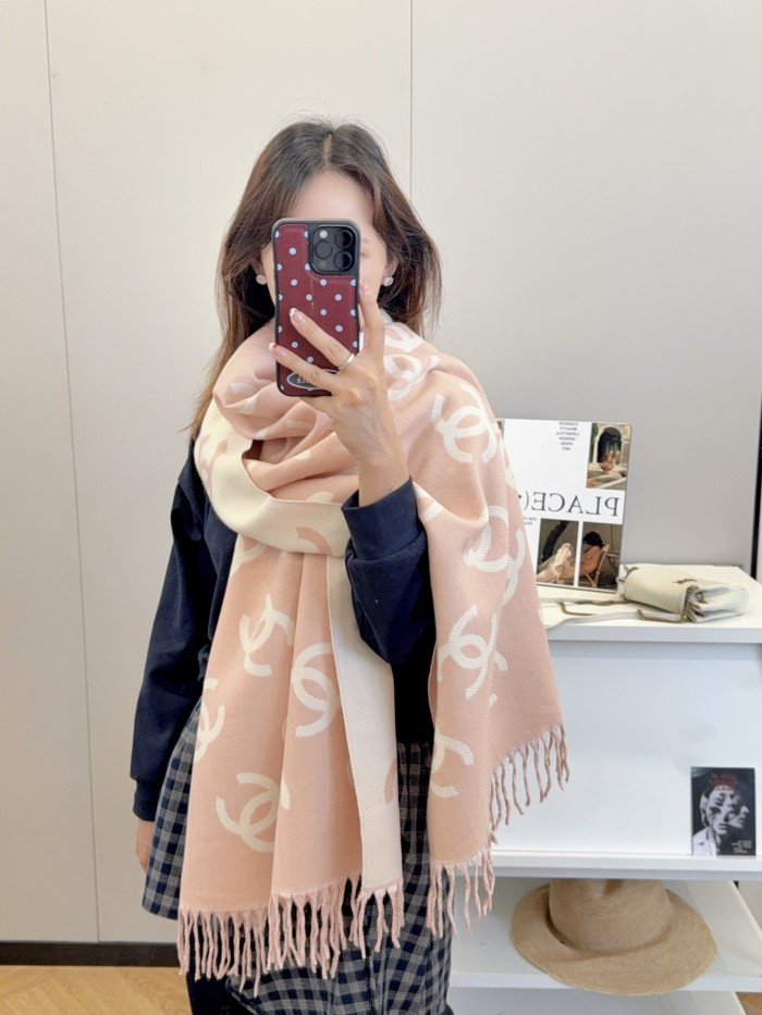 Cashmere cotton scarf for men women, size 65x180cm, no box. SF25-31-36