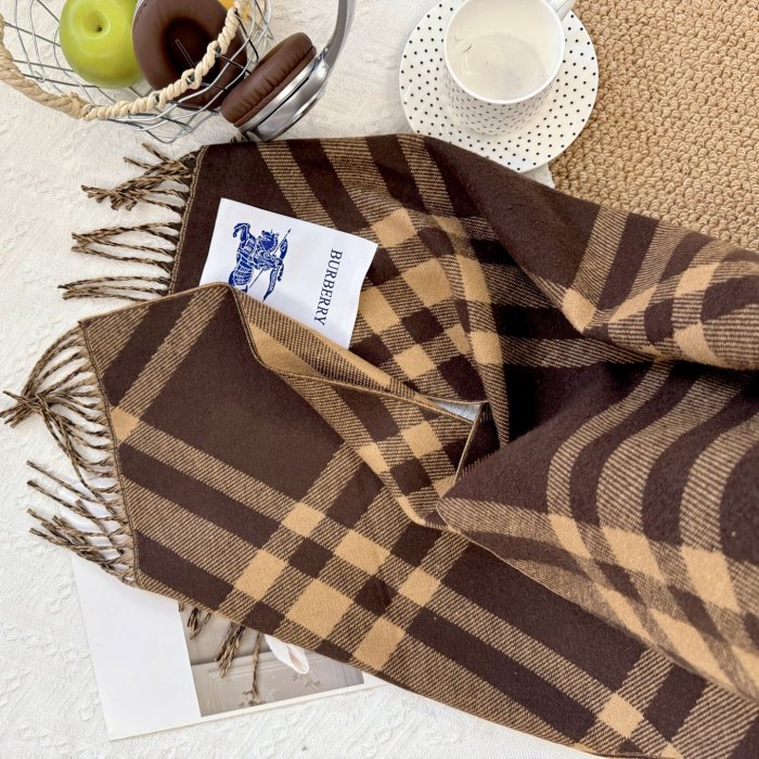 Cashmere cotton scarf for men women, size 45x180cm, no box. SF25-84-89