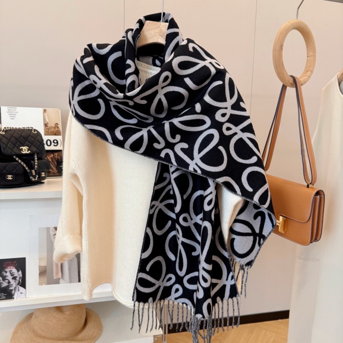 Cashmere cotton scarf for men women, size 45x180cm, no box. SF25-43-44