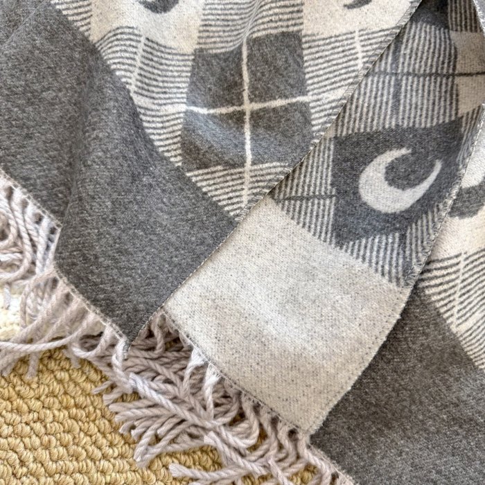 Cashmere cotton scarf for men women, size 65x180cm, no box. SF25-81-83