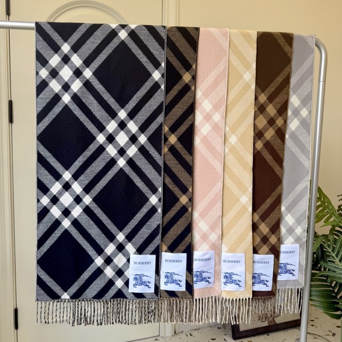 Cashmere cotton scarf for men women, size 45x180cm, no box. SF25-84-89