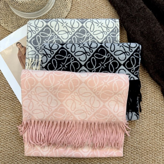 Cashmere cotton scarf for men women, size 65x180cm, no box. SF25-71-77