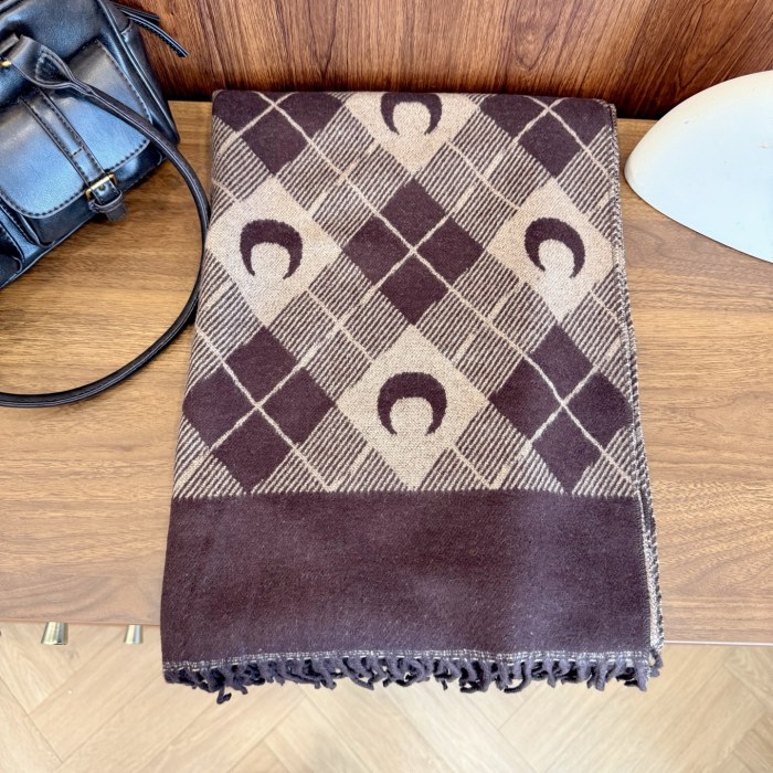 Cashmere cotton scarf for men women, size 65x180cm, no box. SF25-81-83