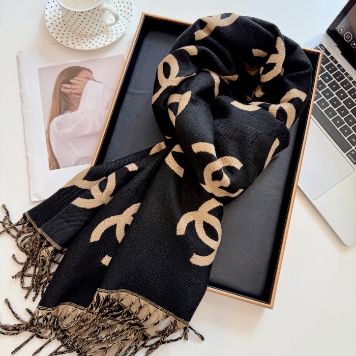 Cashmere cotton scarf for men women, size 65x180cm, no box. SF25-31-36