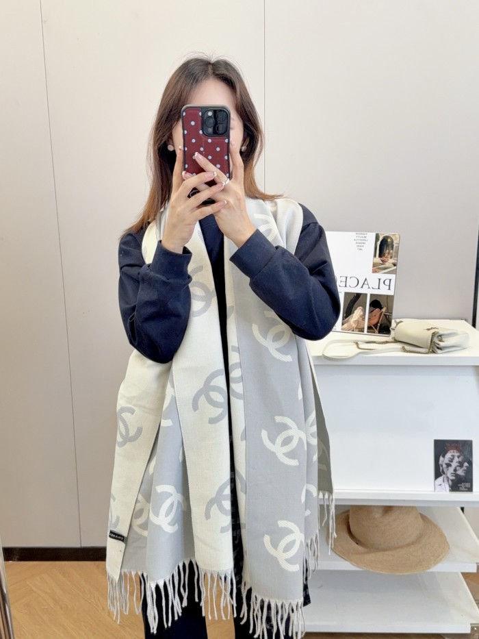 Cashmere cotton scarf for men women, size 65x180cm, no box. SF25-31-36