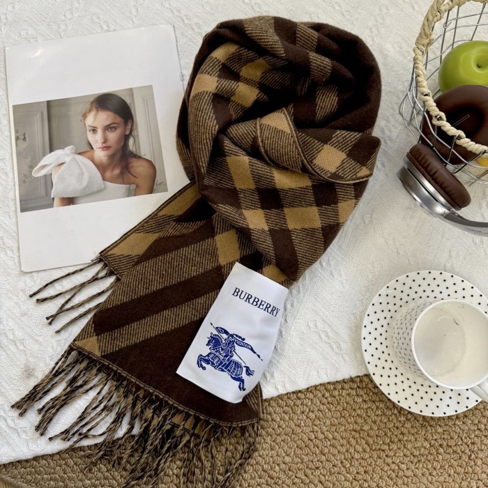 Cashmere cotton scarf for men women, size 45x180cm, no box. SF25-84-89