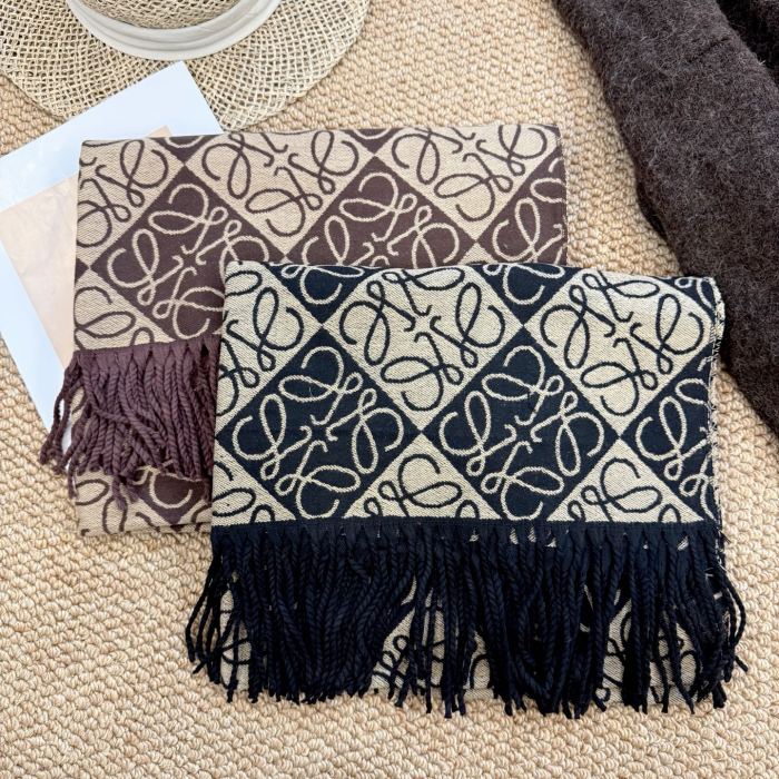 Cashmere cotton scarf for men women, size 65x180cm, no box. SF25-71-77