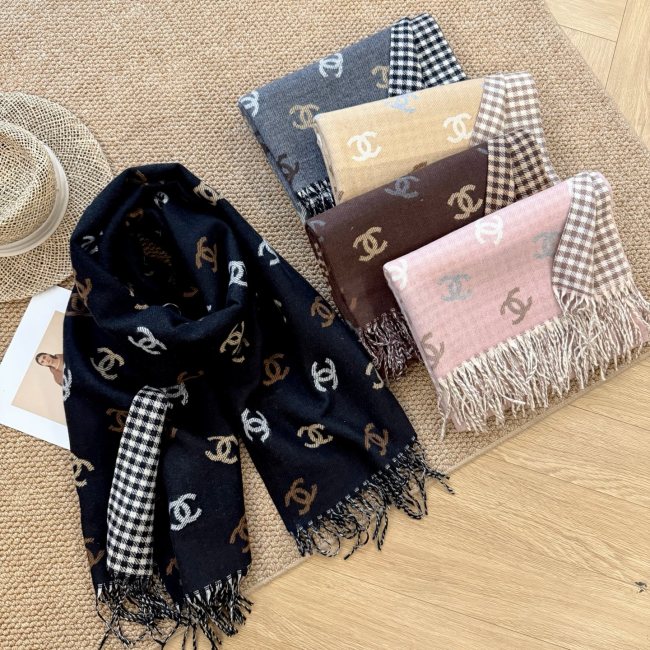 Cashmere cotton scarf for men women, size 65x180cm, no box. SF25-59-63