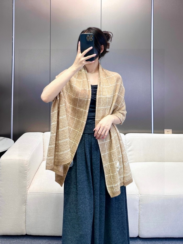 Cashmere cotton scarf for men women, size 55x185cm, no box. SF25-78-80