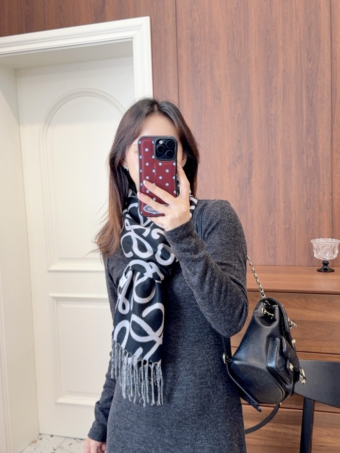 Cashmere cotton scarf for men women, size 45x180cm, no box. SF25-43-44