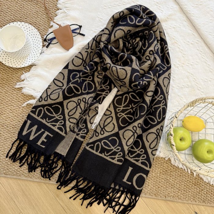 Cashmere cotton scarf for men women, size 65x180cm, no box. SF25-105-110