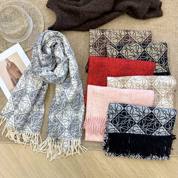 Cashmere cotton scarf for men women, size 65x180cm, no box. SF25-71-77
