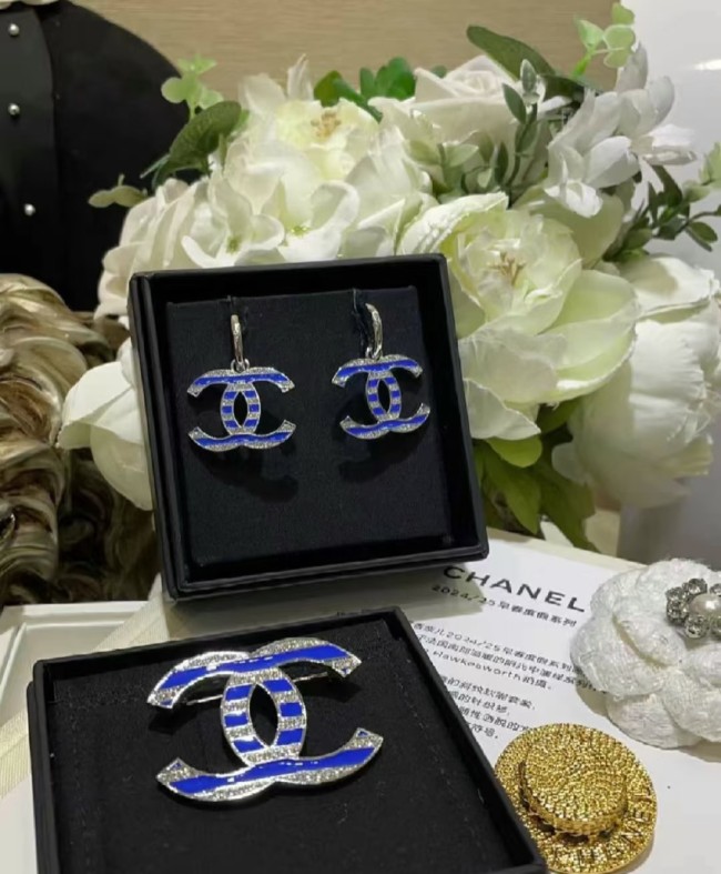 Earring brooch jewelry ,with box, J25-225-226