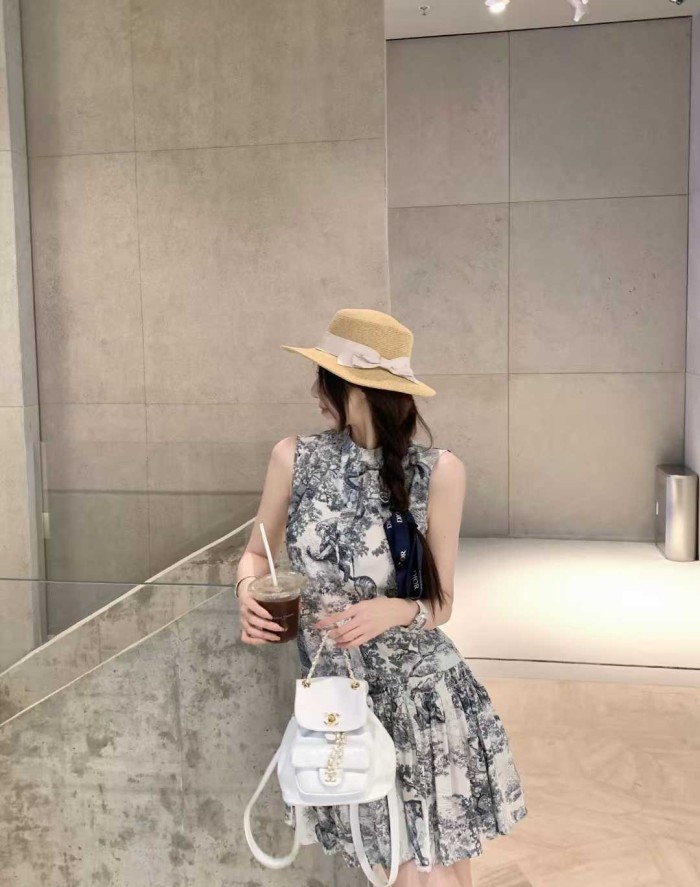 Women's Sleeveless printed dress clothes, S-M-L,CL68-2