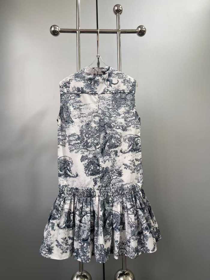 Women's Sleeveless printed dress clothes, S-M-L,CL68-2