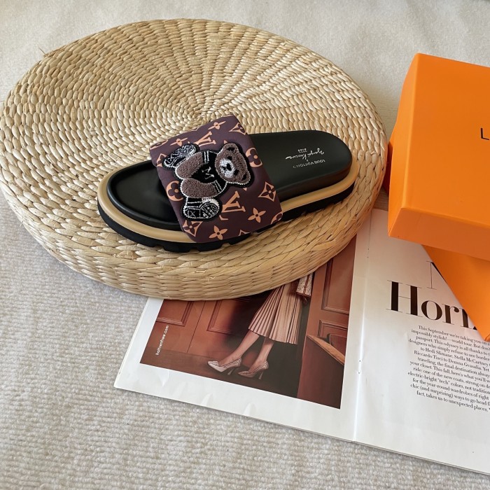 Women's flat slippers shoes, size 35-42, SS60-3445