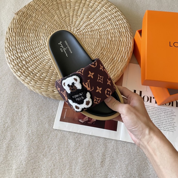 Women's flat slippers shoes, size 35-42, SS60-3444