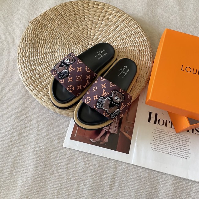 Women's flat slippers shoes, size 35-42, SS60-3445