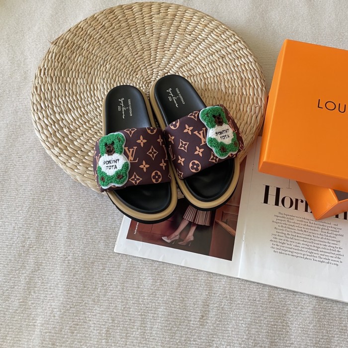 Women's flat slippers shoes, size 35-42, SS60-3443