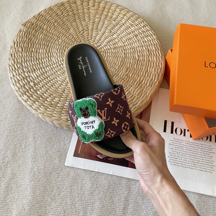 Women's flat slippers shoes, size 35-42, SS60-3443