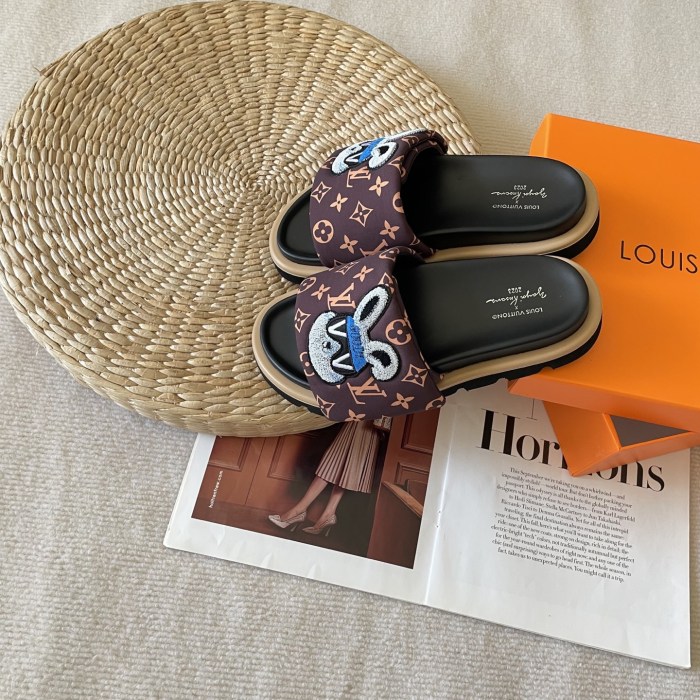 Women's flat slippers shoes, size 35-42, SS60-3442