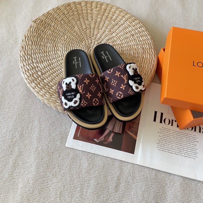 Women's flat slippers shoes, size 35-42, SS60-3444