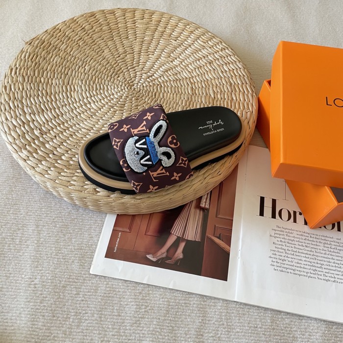 Women's flat slippers shoes, size 35-42, SS60-3442