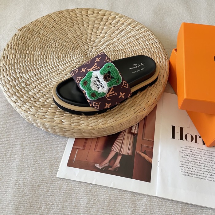 Women's flat slippers shoes, size 35-42, SS60-3443