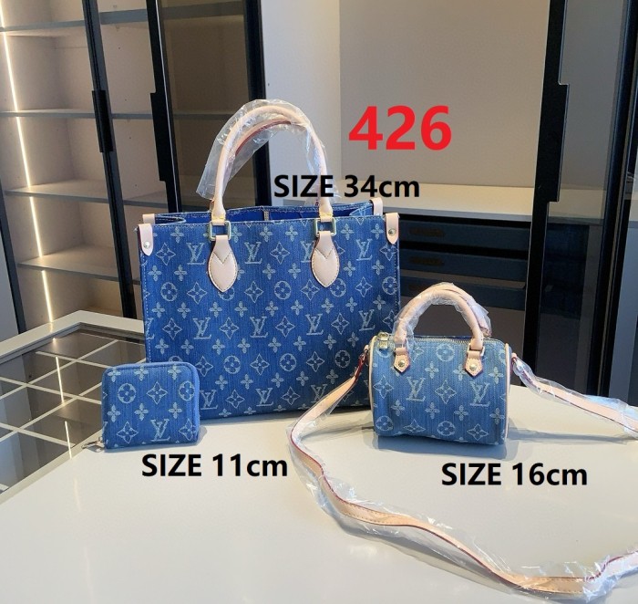 Split leather bag a set,3A ,no box,  B75-426