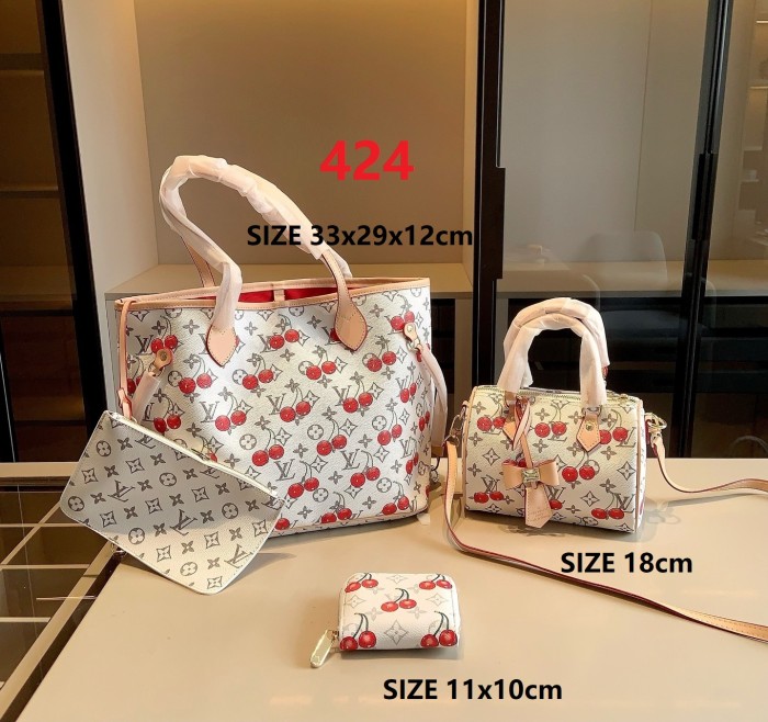 Split leather bag a set,3A ,no box,  B75-424