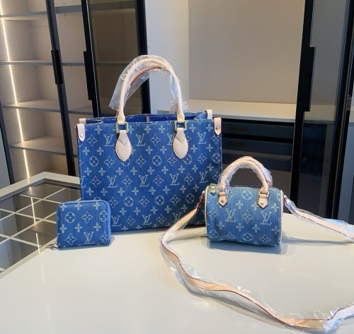 Split leather bag a set,3A ,no box,  B75-426
