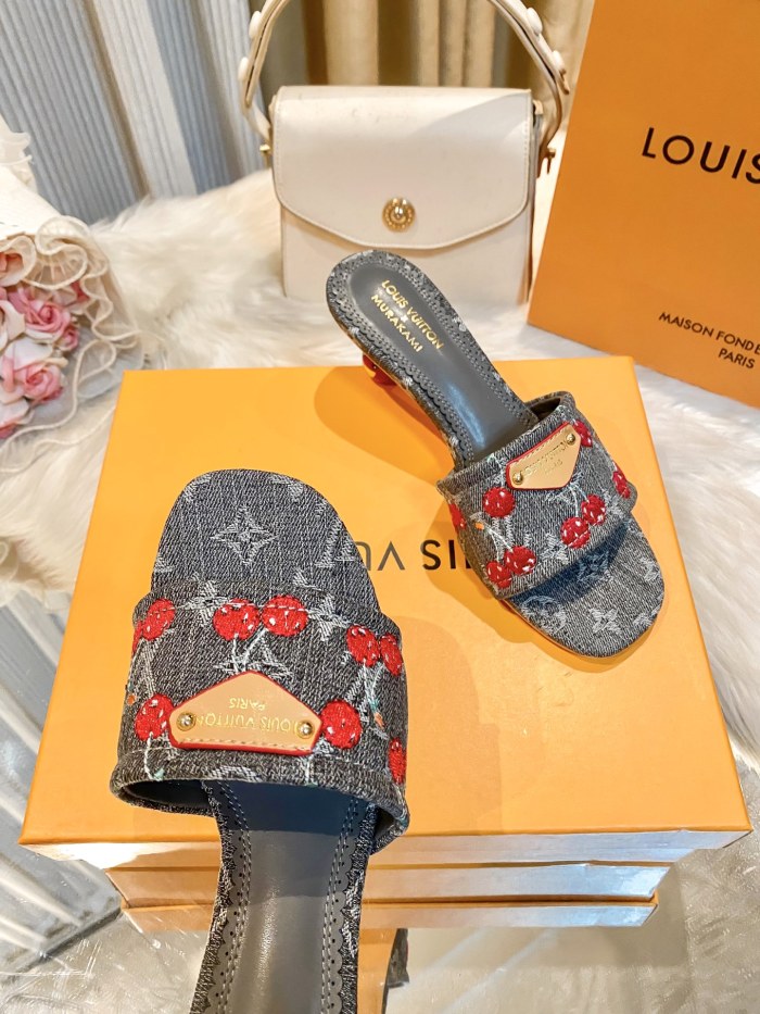 Women's high-heeled slippers,size 36-42, SS60-3475-3479